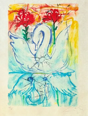 石版画 Dali - The Ugly Duckling
