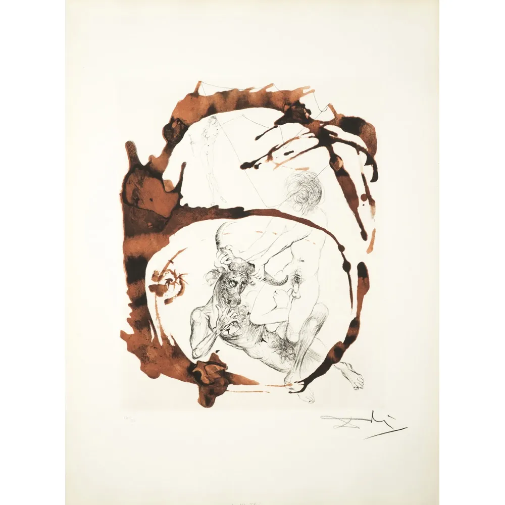 干刻版画 Dali - Theseus