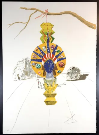 石版画 Dali - Time American Clock