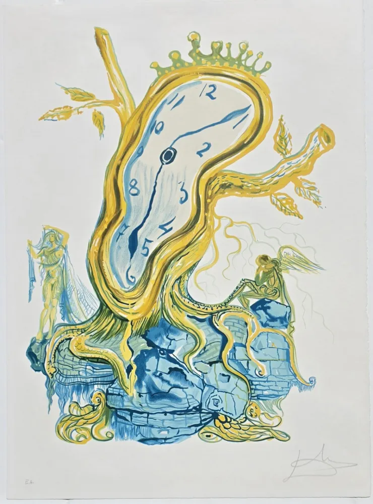 石版画 Dali - Time Stillness of Time