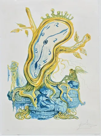 石版画 Dali - Time Stillness of Time