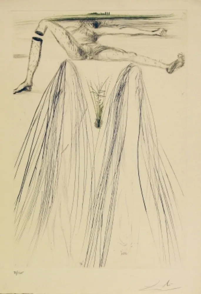 蚀刻飞尘法 Dali - Tristan et Iseult - The Giant Beliagog