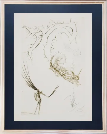 蚀刻版画 Dali - Tristram and the Dragon