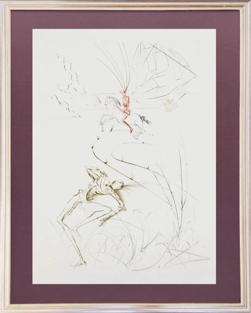 蚀刻版画 Dali - Tristram's Last Fight