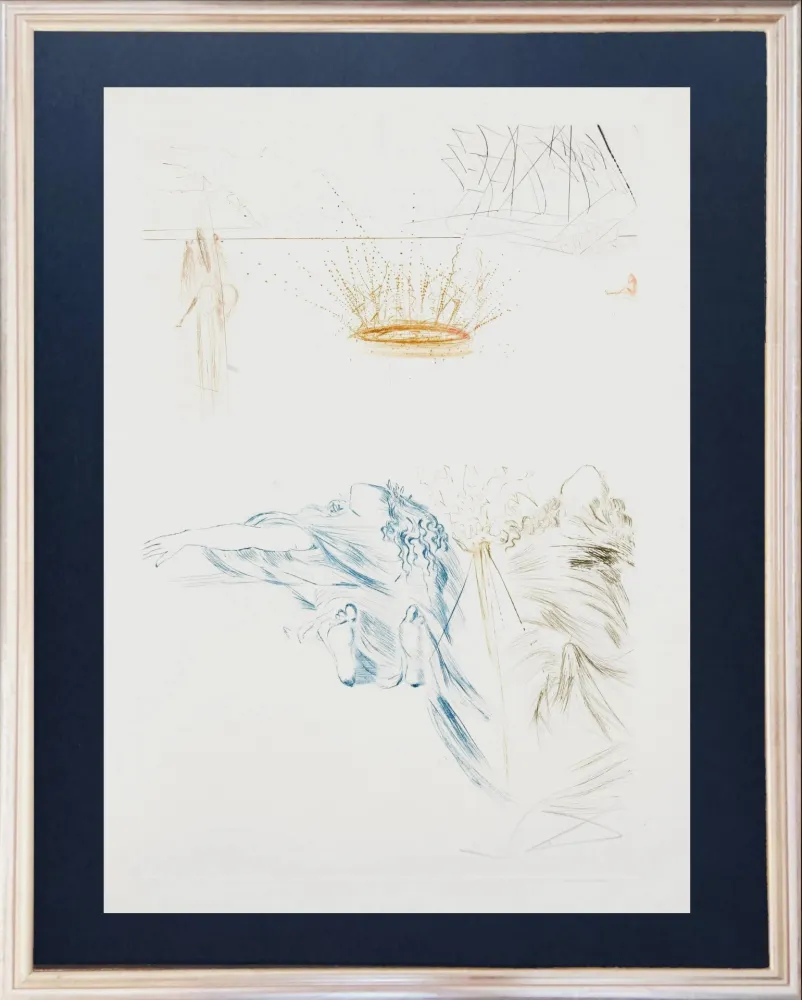 蚀刻版画 Dali - Tristram's Testament