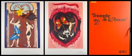 石版画 Dali - Triumph of Love Suite with Original Portfolio Case