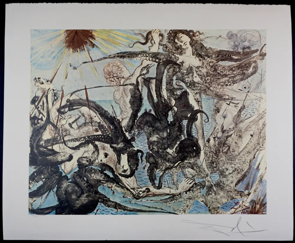 石版画 Dali - Triumph of The Sea