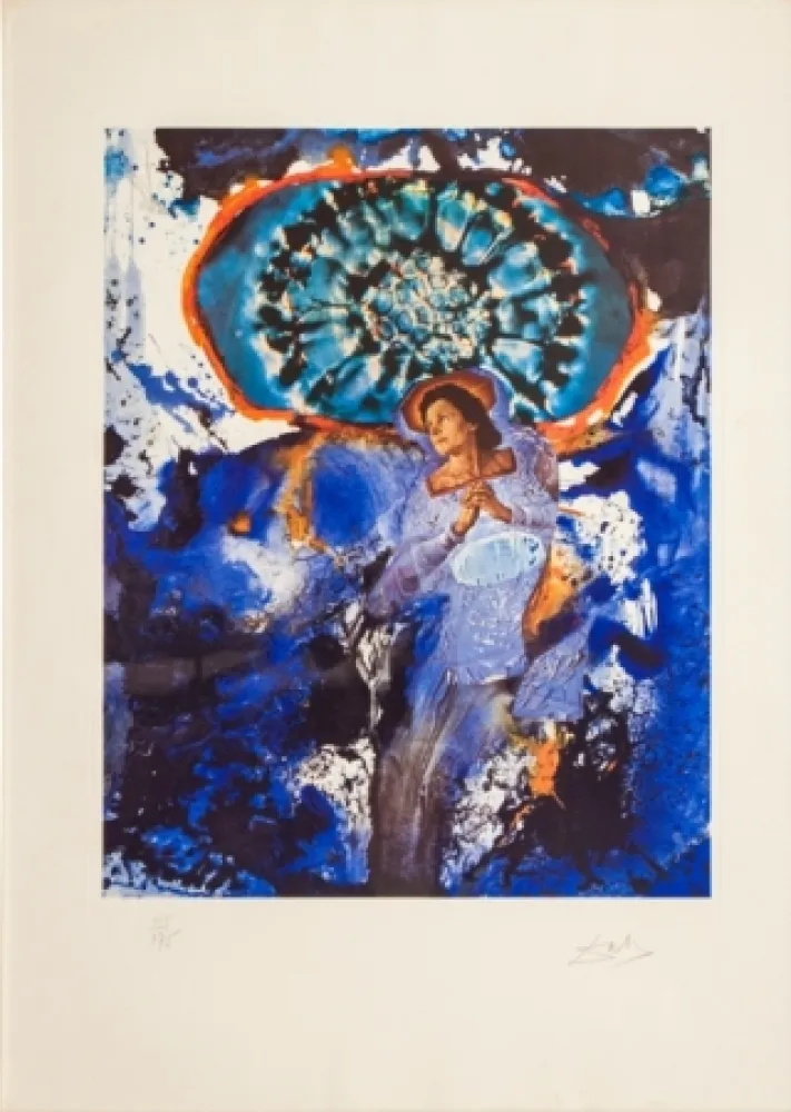 石版画 Dali -  Ultra - Surrealistic Corpuscular Galutska