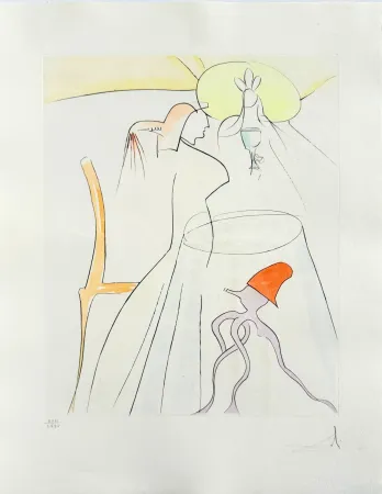 干刻版画 Dali - Urashima Taro