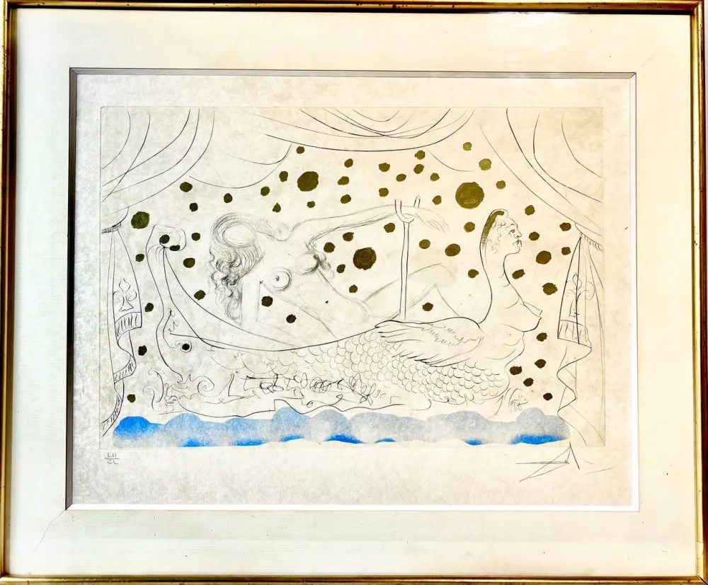 蚀刻版画 Dali - Venus au bain / Nu au bain from Suite Mythologique Nouvelle