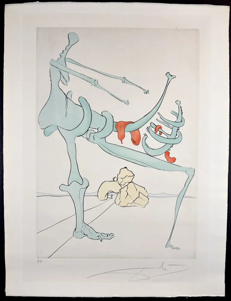 版画 Dali - Visions de Quevedo Mother and Child