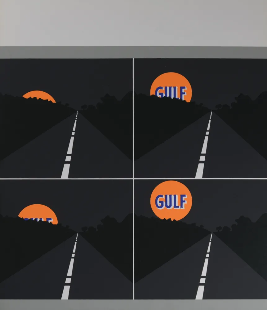 丝网印刷 D'arcangelo - Abstract composition, 1971