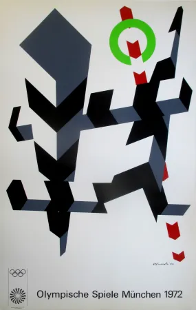丝网印刷 D'arcangelo - OL 1972 - original colour silkscreen