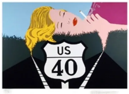 丝网印刷 D'arcangelo - Smoke Dreams