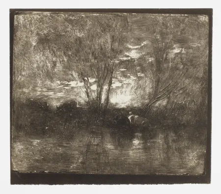 无技术 Daubigny - Vaches à l’Abreuvoir (Cows at a Watering Place)