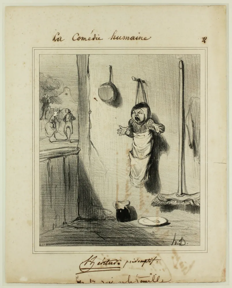 石版画 Daumier - L'Héritier présomptif