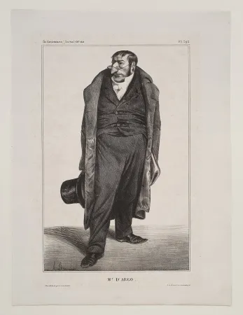 石版画 Daumier - Mr. D'Argo..