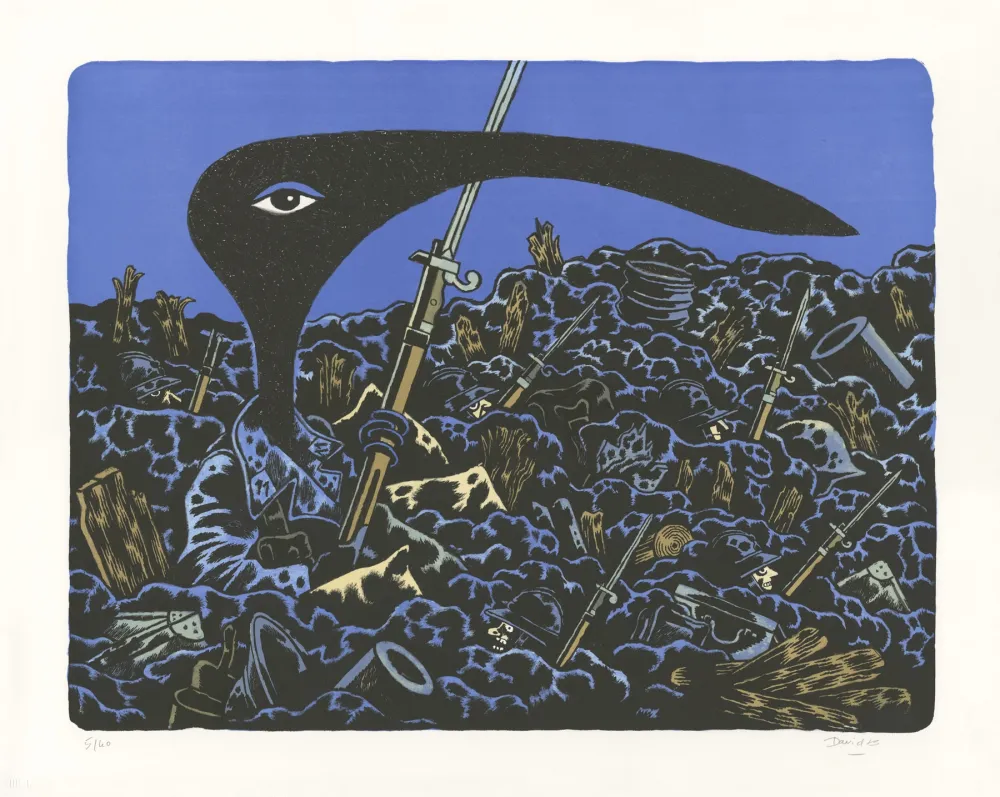 石版画 David B - Mon Grand-Père sur le Front