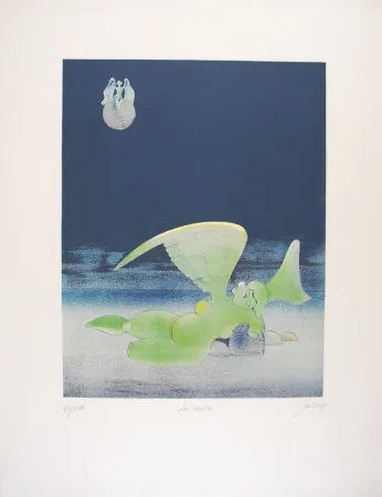 石版画 David - La Chute