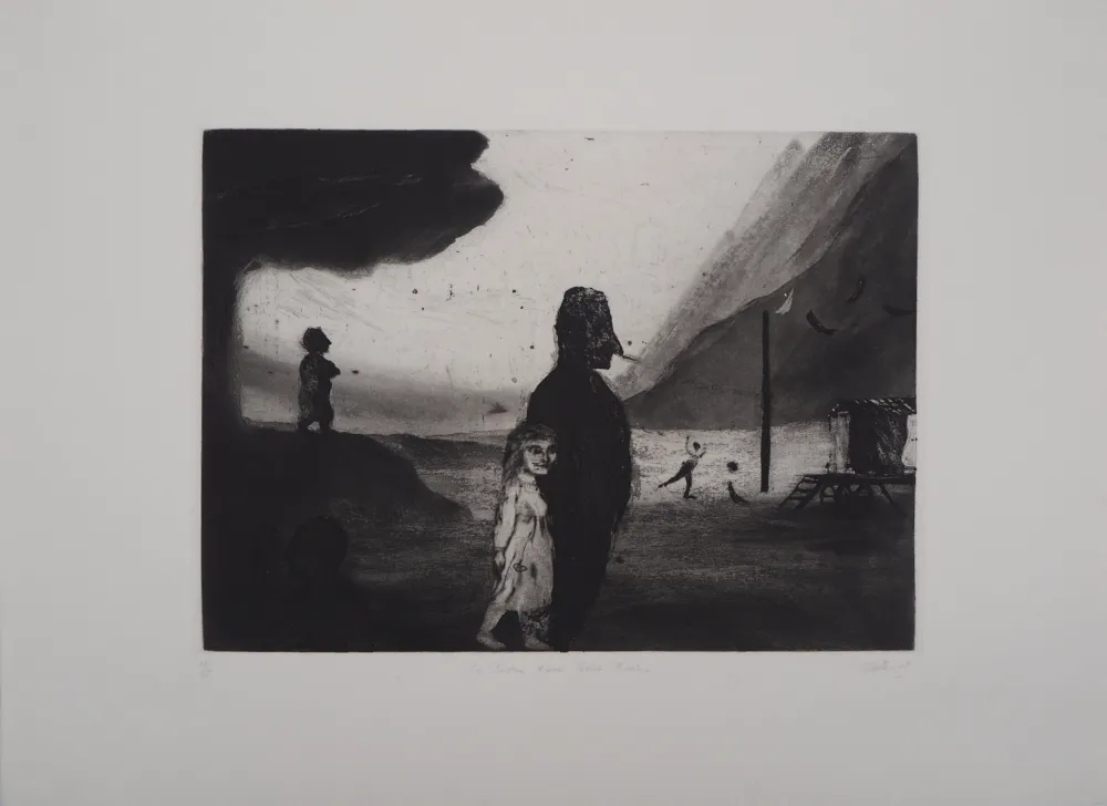 版画 Davies - Du destin d'une petite foraine