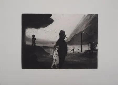 版画 Davies - Du destin d'une petite foraine