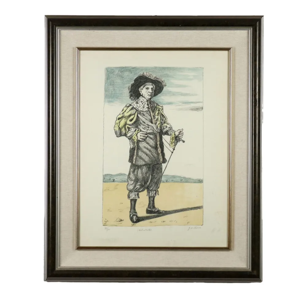 石版画 De Chirico - Autoritratto