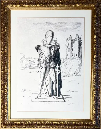 石版画 De Chirico - Giorgio de Chirico (1888–1978) - Il trovatore 