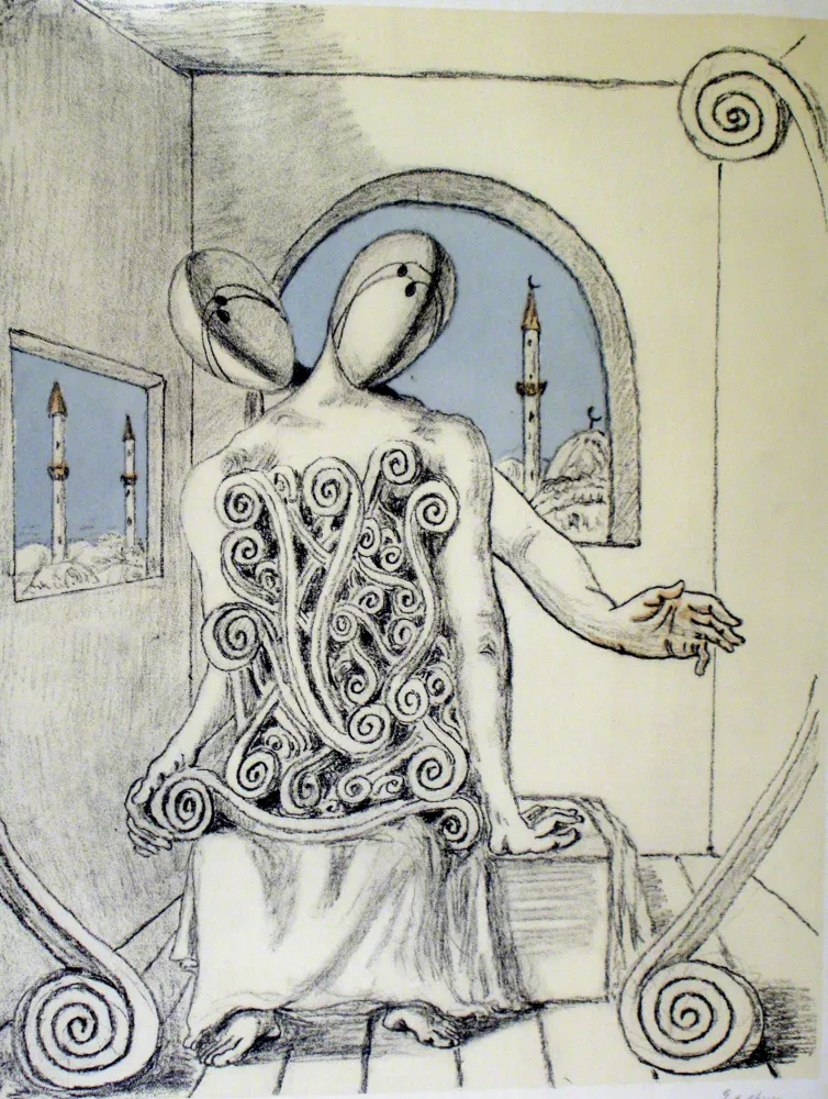 石版画 De Chirico - I miei amici orientali