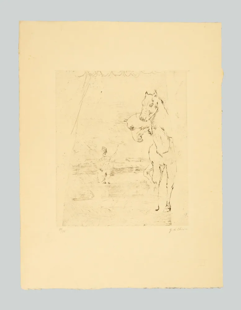 版画 De Chirico - Il ritorno del guerriero