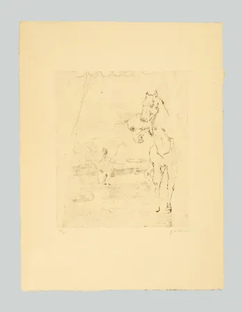 版画 De Chirico - Il ritorno del guerriero