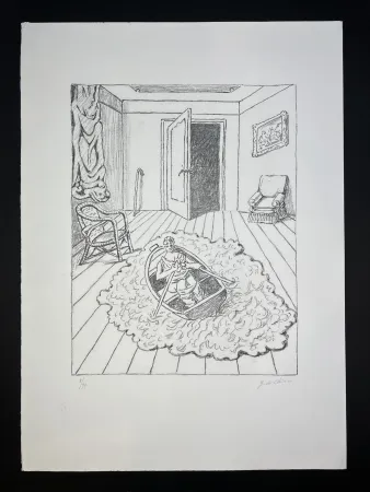 石版画 De Chirico - Il ritorno di Ulisse