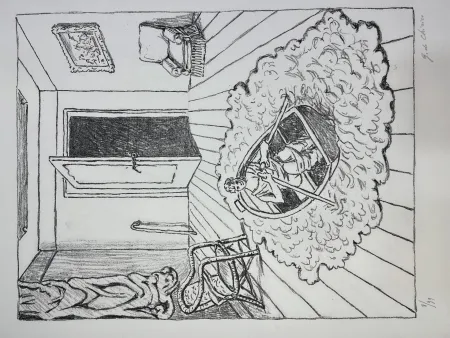 石版画 De Chirico - Il ritorno di Ulisse