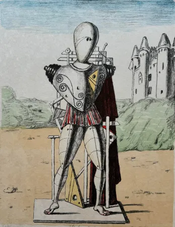 石版画 De Chirico - Il trovatore 