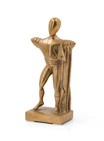 复数作品 De Chirico - Il Trovatore – bronze sculpture