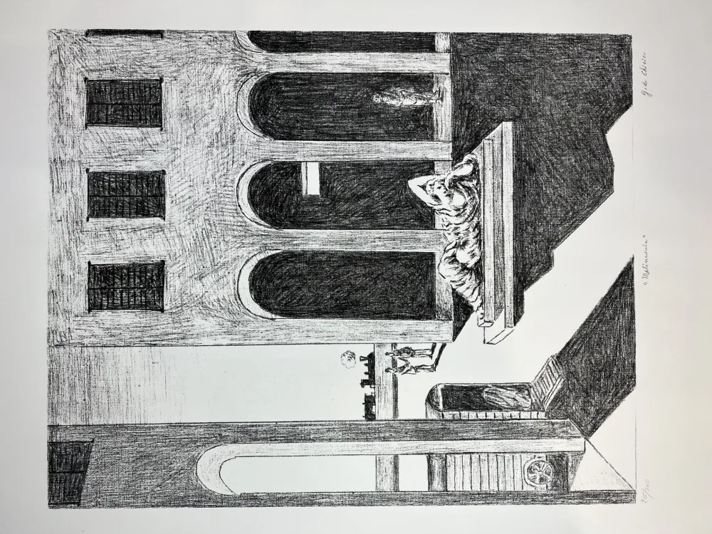 石版画 De Chirico - Malinconia