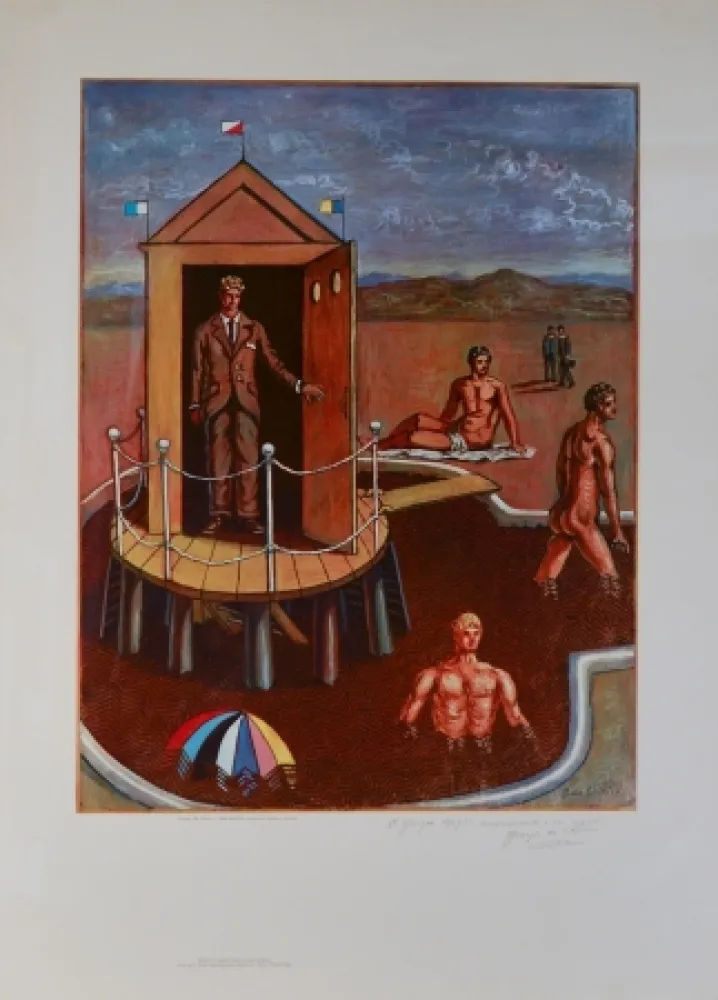 胶版印刷 De Chirico - Senza titolo