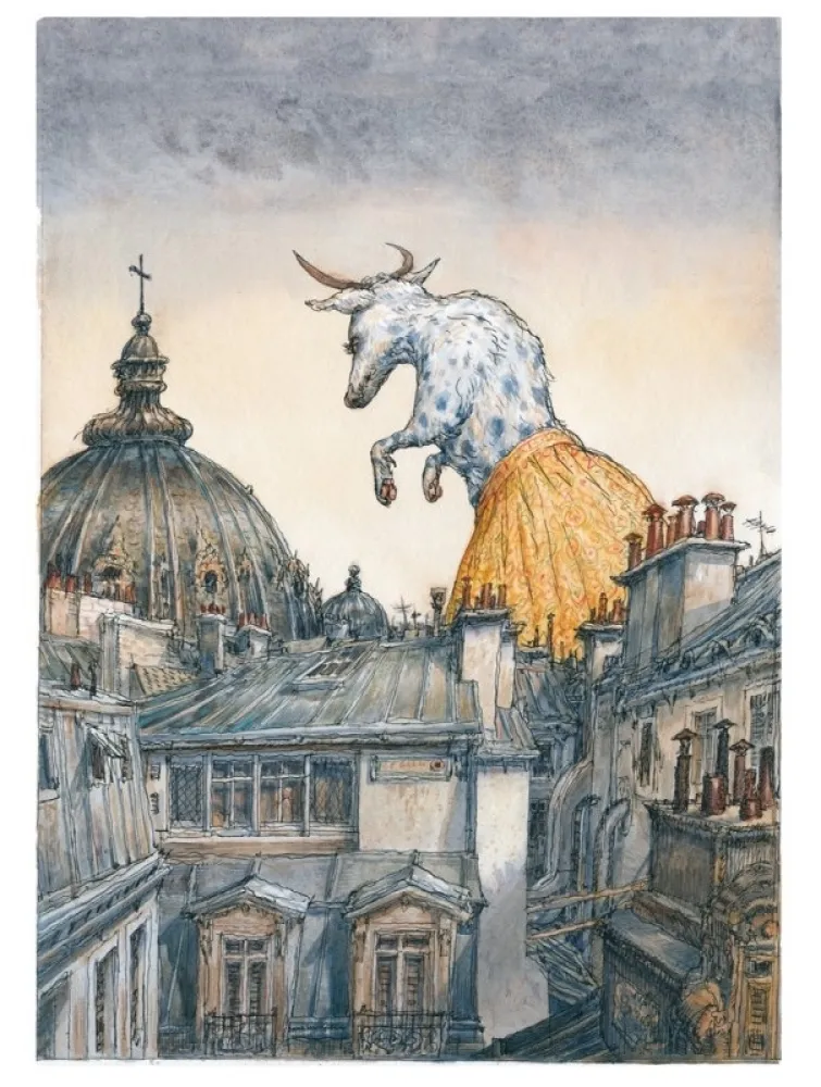 数码版画 De Crécy - Le Yokaï de la rive gauche