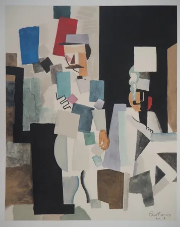 石版画 De La Fresnaye - Après le défilé (Hommage à Fernand Léger)