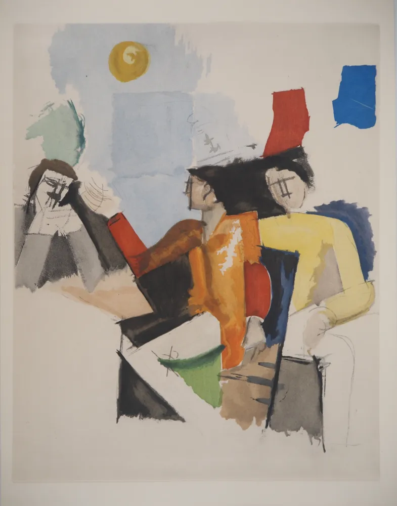 石版画 De La Fresnaye - Etude pour La conquête de l'air