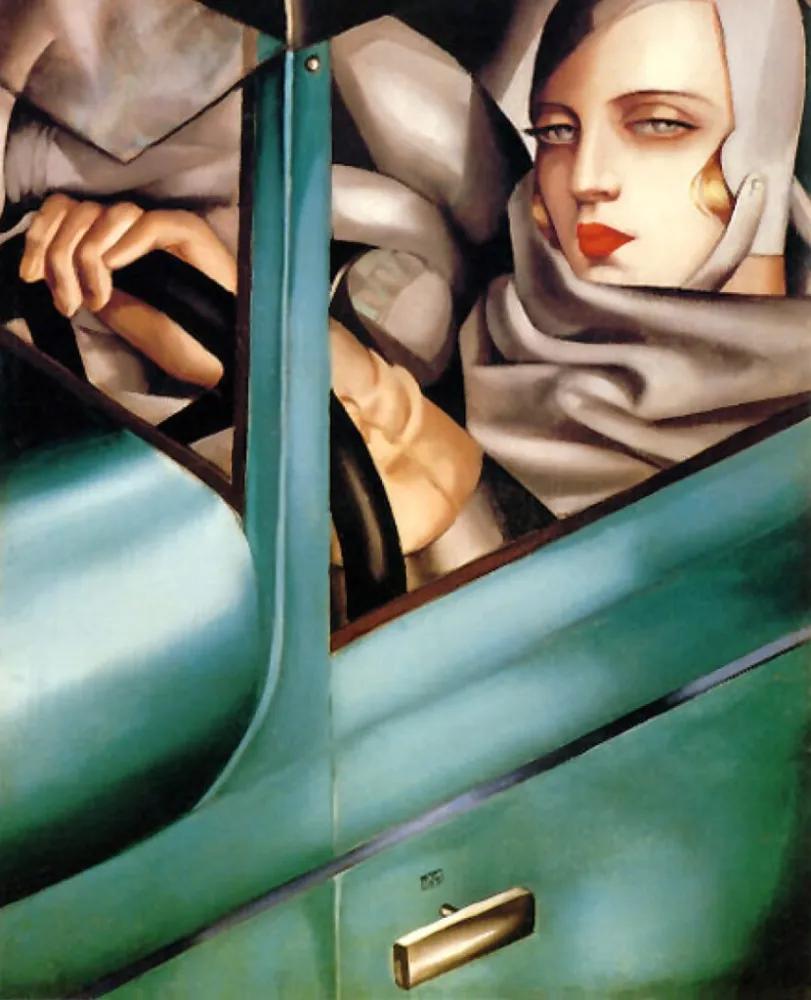 石版画 De Lempicka - Autoportrait 