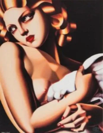 丝网印刷 De Lempicka - Femme a la Colombe