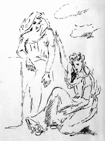 石版画 De Pisis - Carmi di Catullo XI