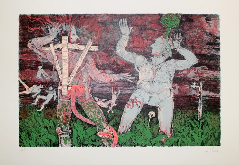 石版画 De Rosa - Krieger / Warriors