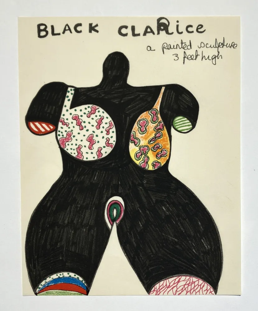 石版画 De Saint Phalle - Black Clarice. 1966