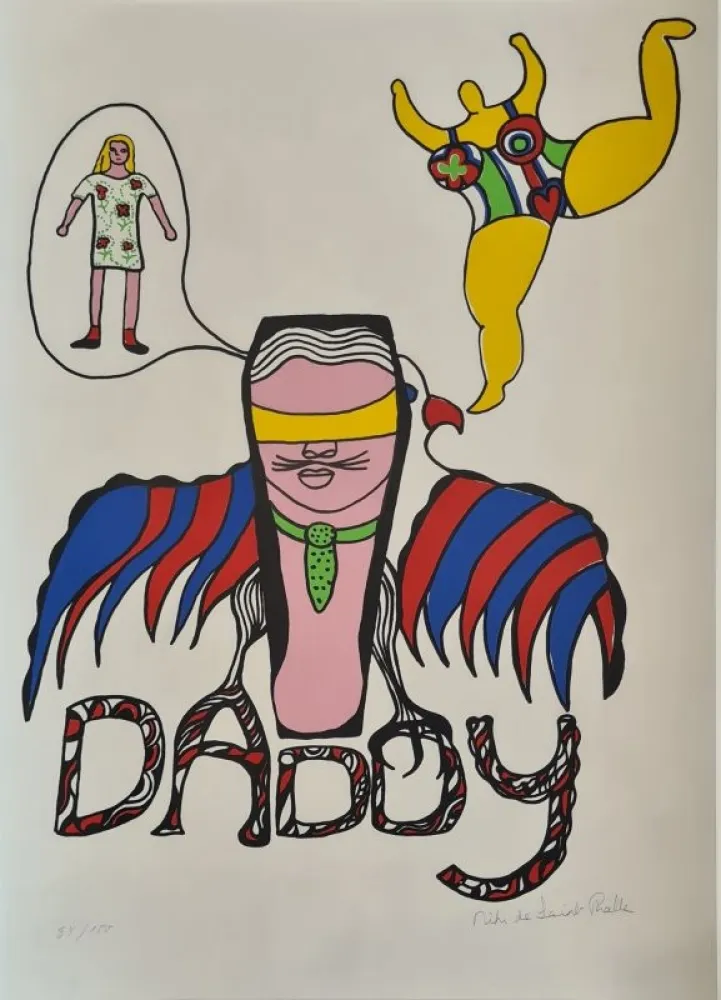 丝网印刷 De Saint Phalle - Daddy 