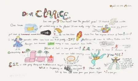 丝网印刷 De Saint Phalle - Dear Clarice