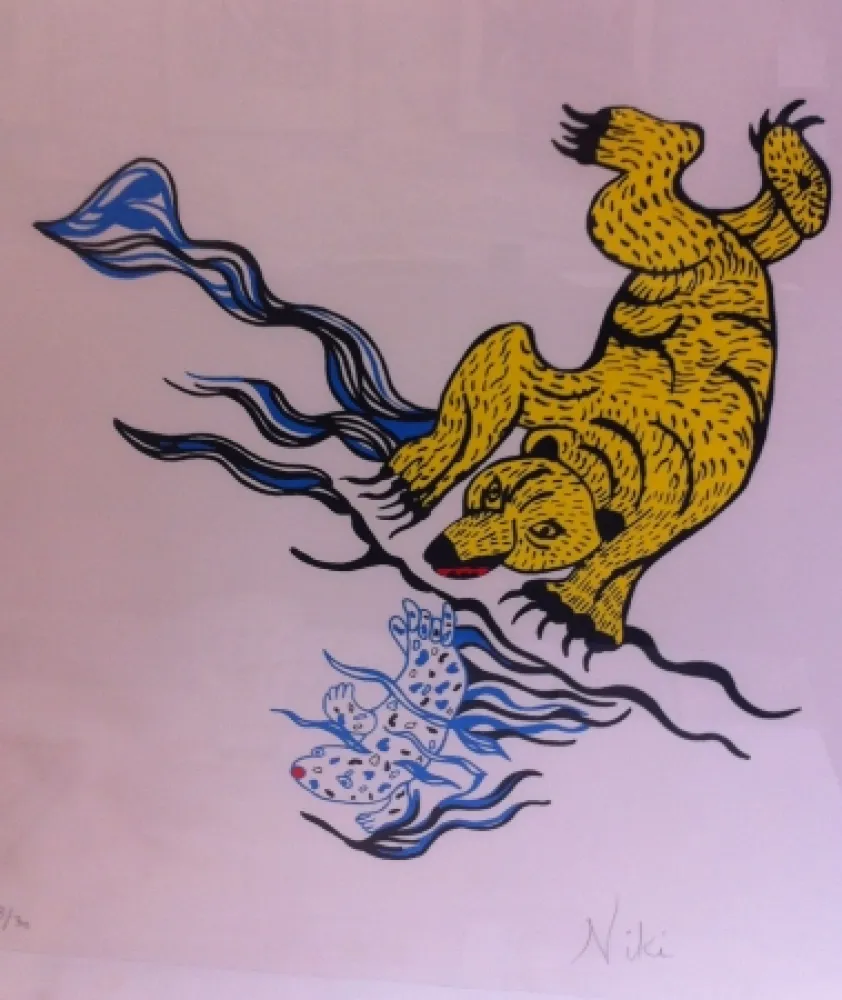 丝网印刷 De Saint Phalle - Die Barin