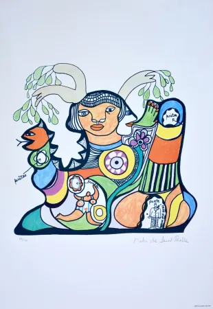 胶版印刷 De Saint Phalle - Hommage à la vie 