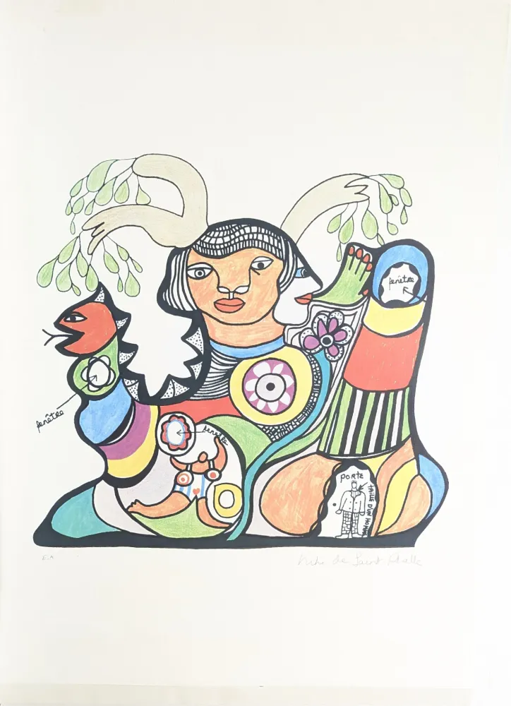 胶版印刷 De Saint Phalle - Hommage à la vie 