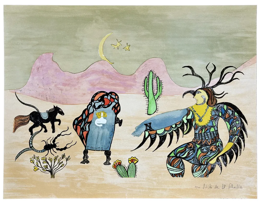石版画 De Saint Phalle - I dreamt I was in Arizona